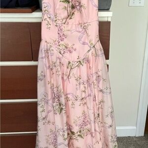 Pink Floral Sundress - House of CB Minerva Dress